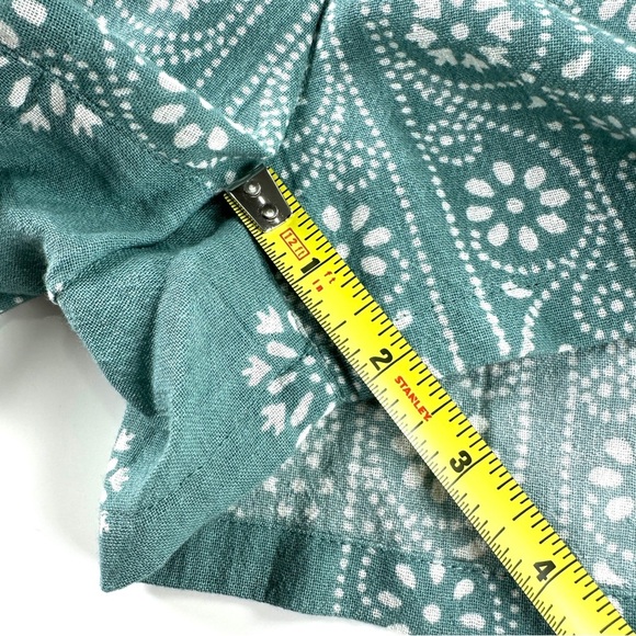 Madewell Beach Womens Medium Teal Floral V Neck Lightweight Breezy Romper NWT - Picture 14 of 15